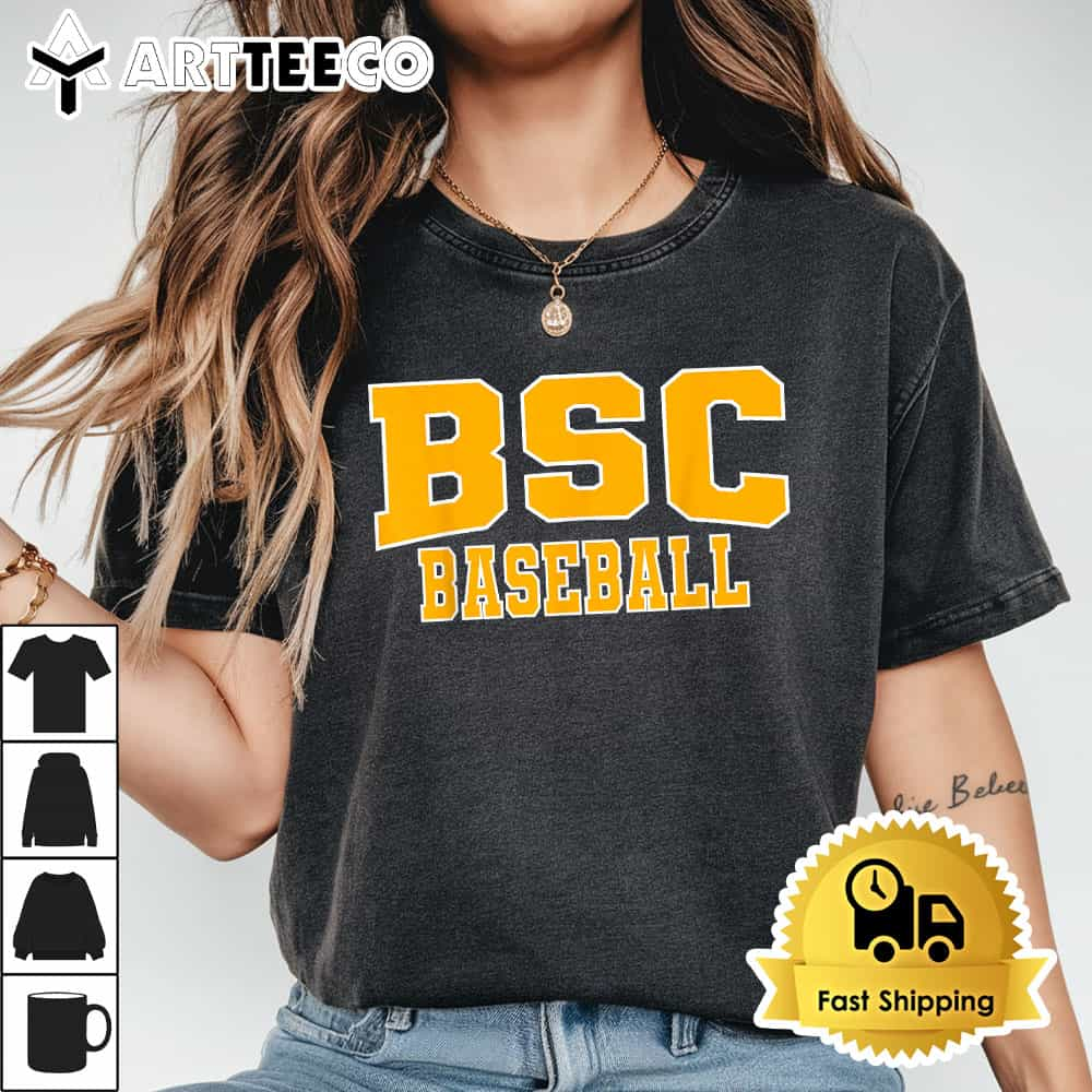 Birmingham Southern College BSC Baseball YLW WHT 01 T Shirt1