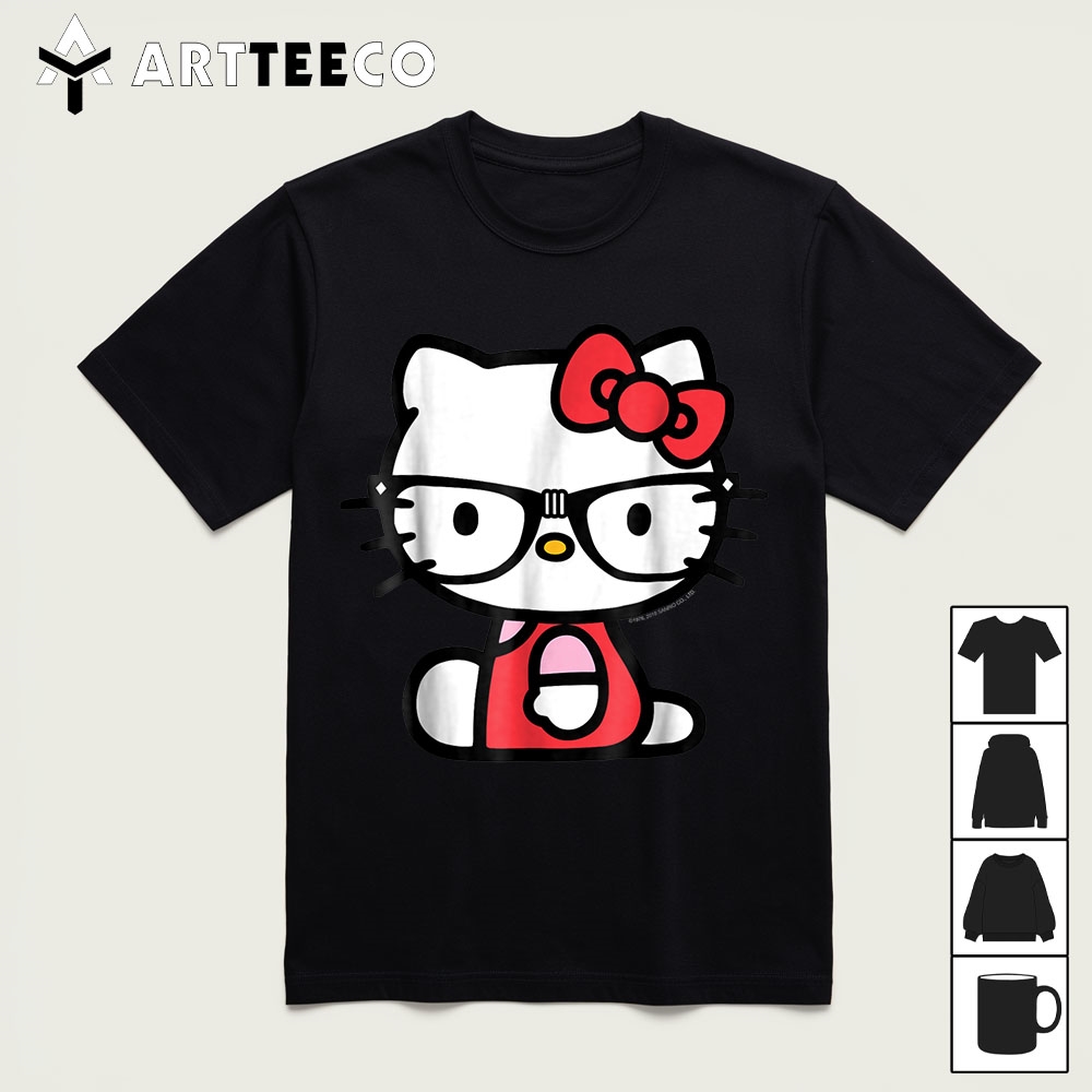 Hello Kitty Nerd Glasses Tee Shirt1