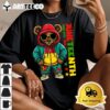 Juneteenth Black Mens Hip Hop Teddy Bear African American T Shirt1