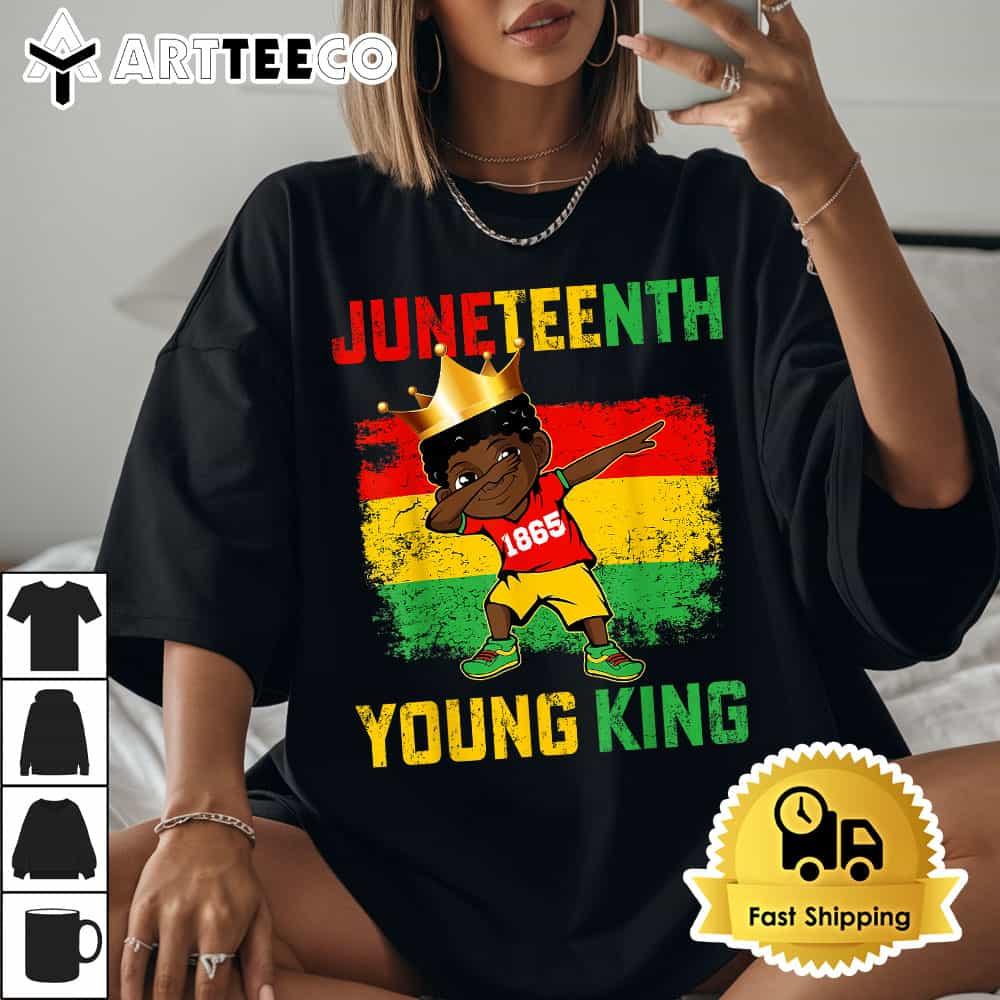 Juneteenth King Celebrating 1865 Black Boys Kids Toddler T Shirt1