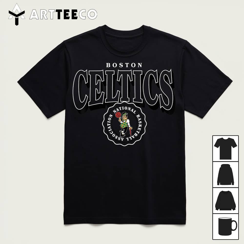 NBA Boston Celtics Arched Crest T Shirt1