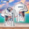 American Horse 4th Of July Shirt Personalized Name 3d Trendy Hawaiian Shirt