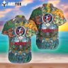 Nfl New England Patriots Skull In Forest Hawaiian Shirt