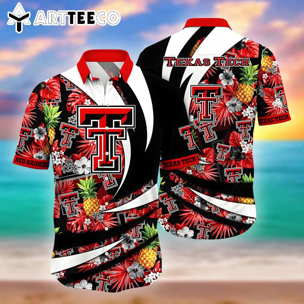 Texas Tech Red Raiders Ncaa Hawaiian Shirt Umbrellas For Sun Aloha Shirt