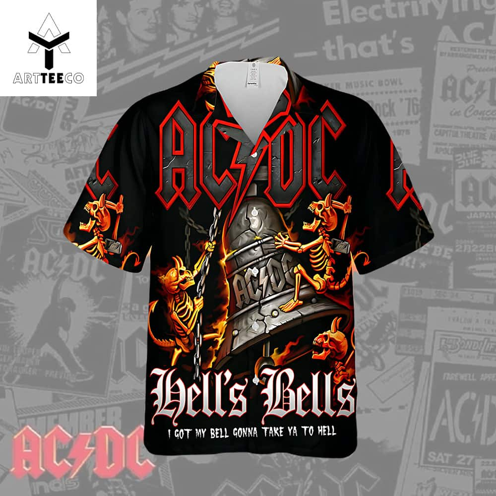 3d Ac dc Poster Unisex Hawaiian Shirt Summer For Fan