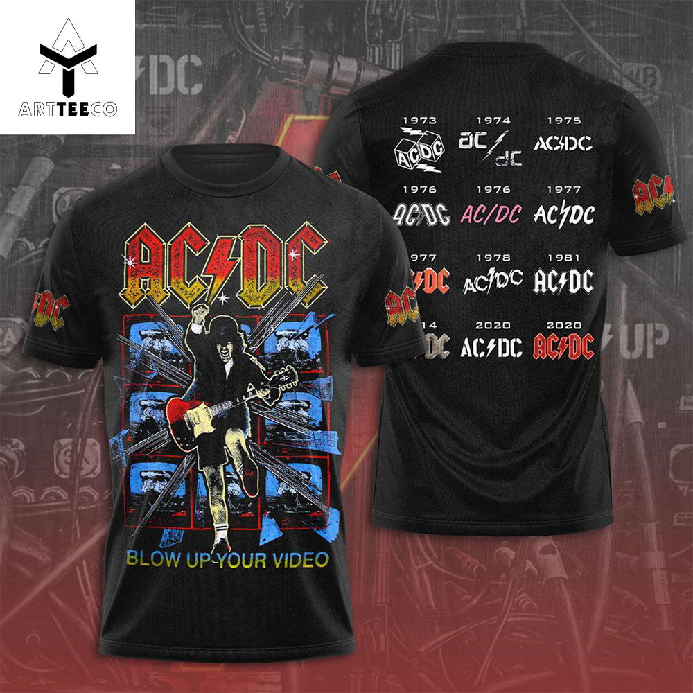 Ac Dc Blow Up Your Video 3d T shirt