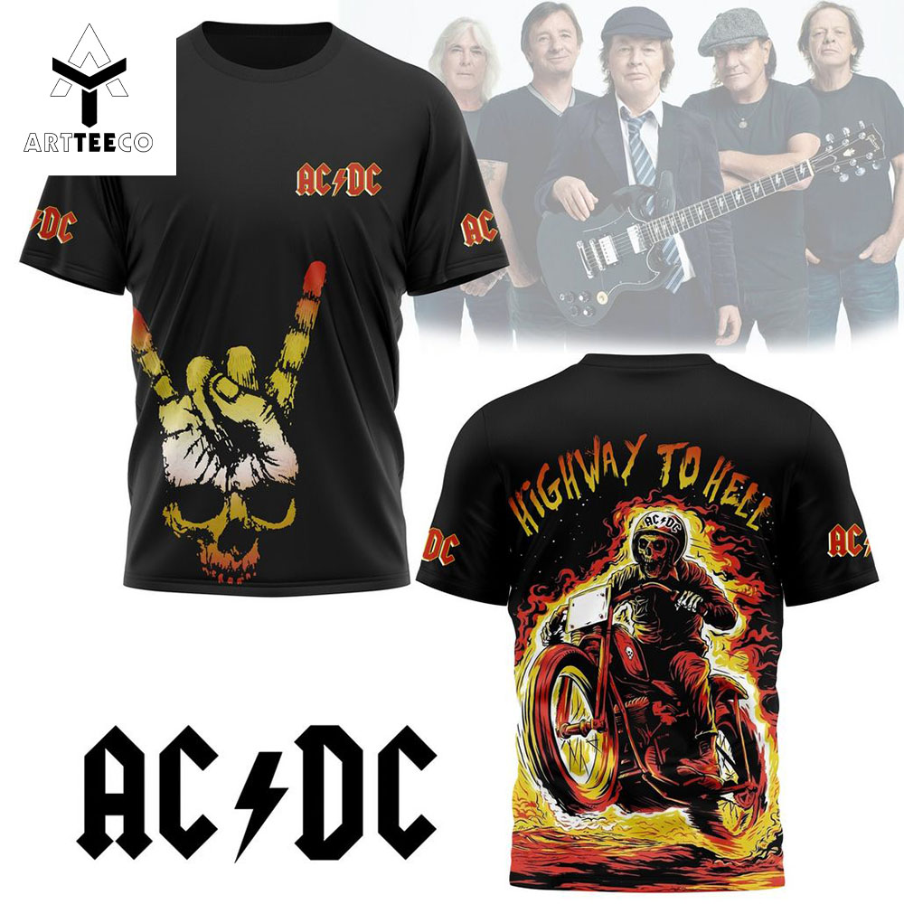 Ac Dc Highway To Hell Design 3d T shirt