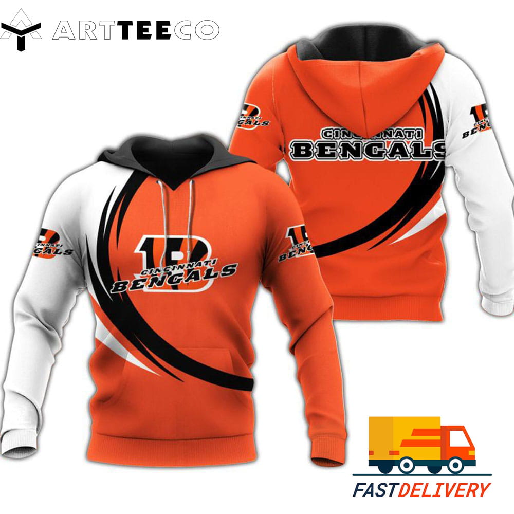 Cincinnati Bengals Style Curve 3D Shirt Unique gifts For Fans All Over Print