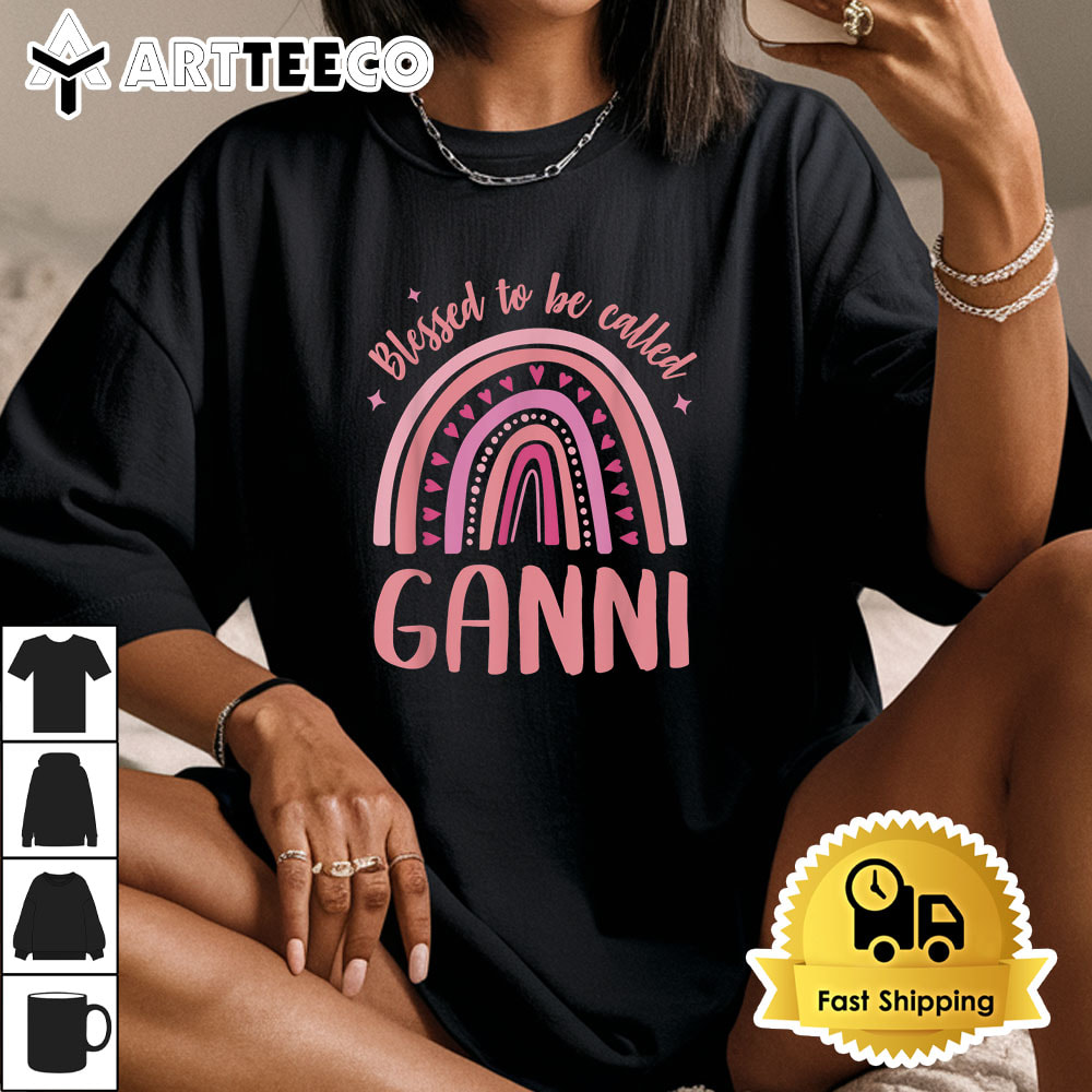 Ganni Tshirts For Women Grandma Blessed To Be Called Ganni T shirt Unisex Vintage T Shirt Trending 1