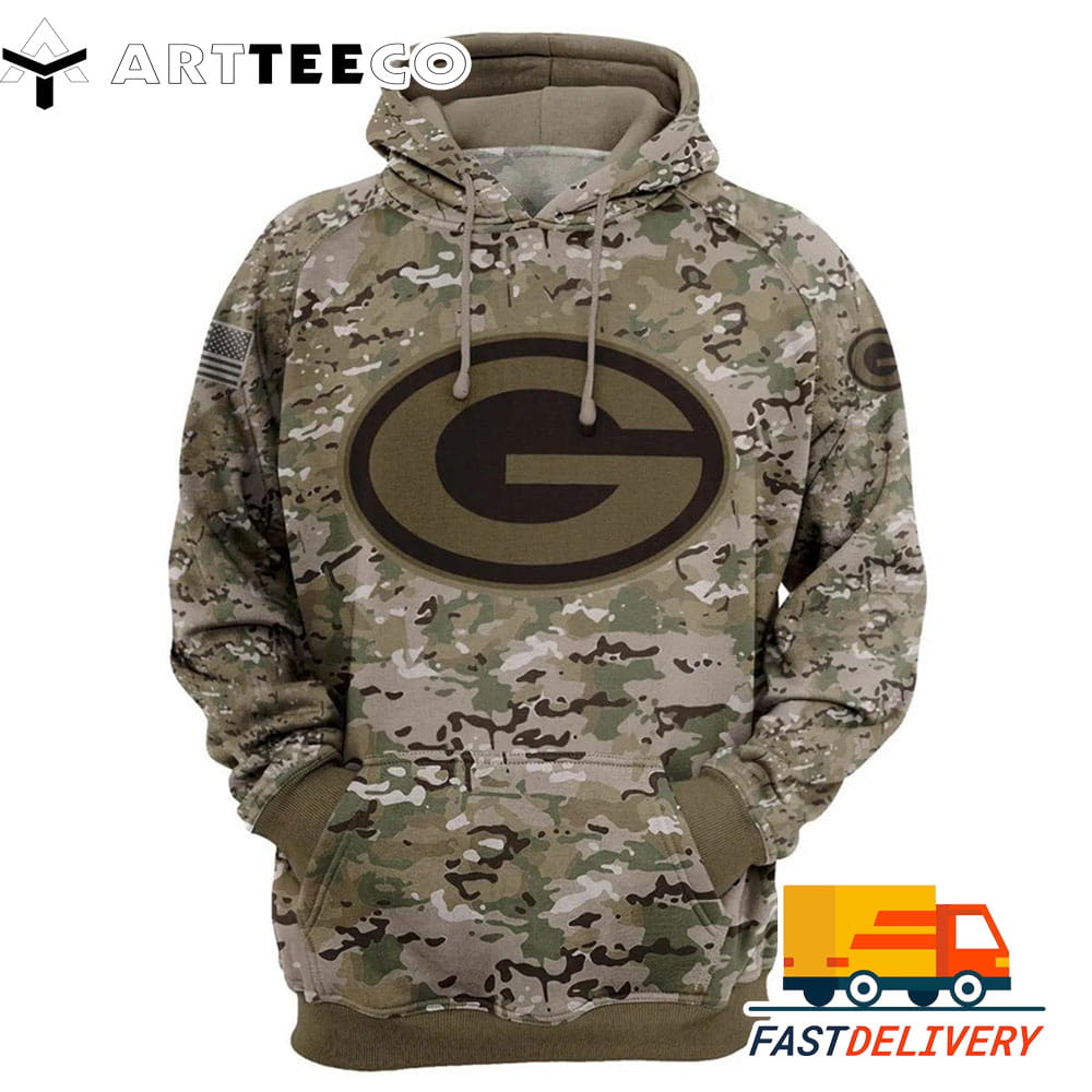 Green Bay Packers Army Style 3D Shirt Unique gifts For Fans All Over Print