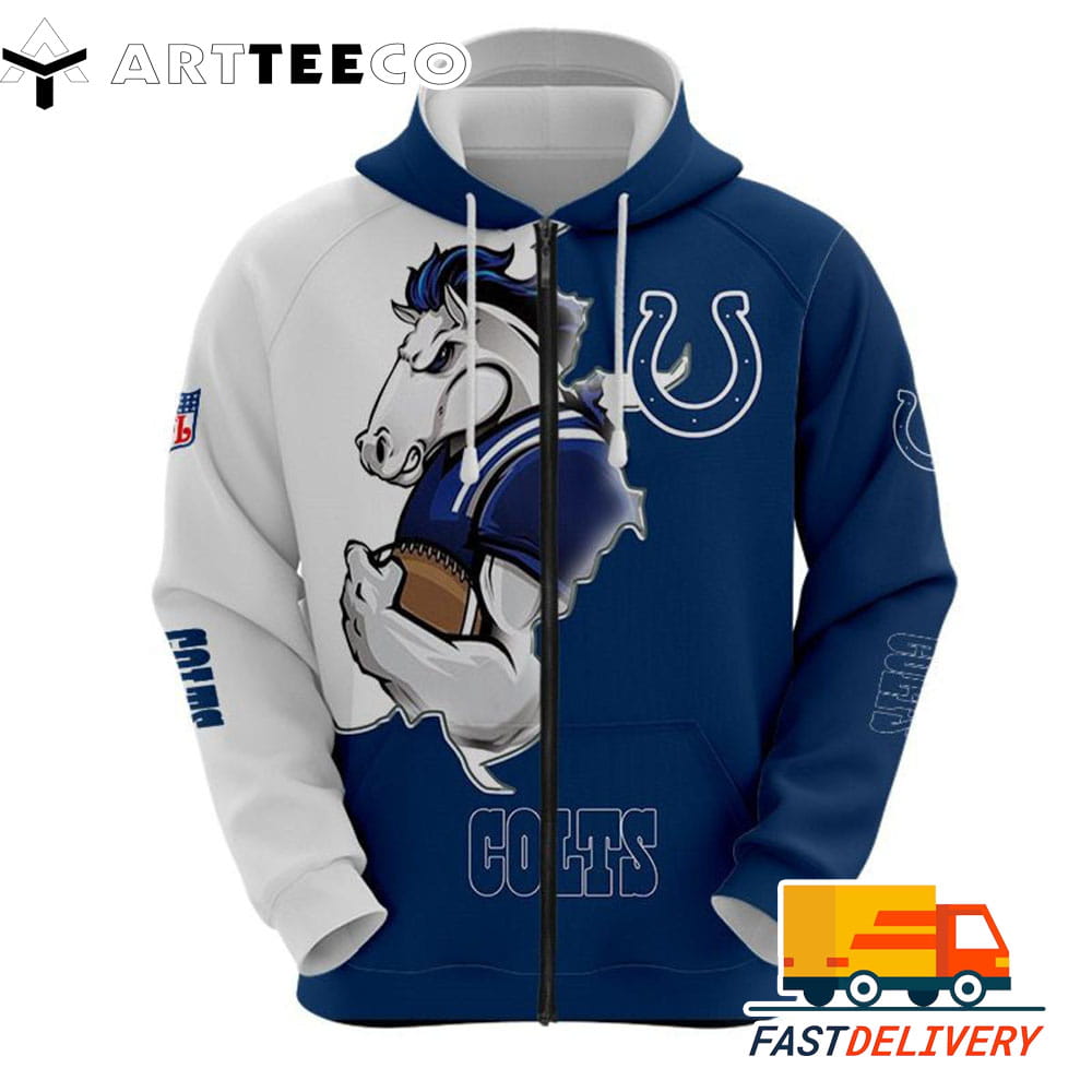 Indianapolis Colts Style Mascot 3D Shirt Unique gifts For Fans All Over Print