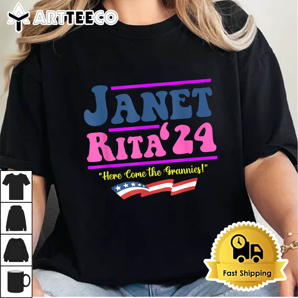 Janet Rita24 Here Come The Grannies T shirt1