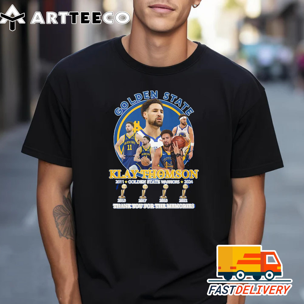 Klay Thomson Golden State Warriors 2011 2024 Thank You For The Memories T Shirt 1