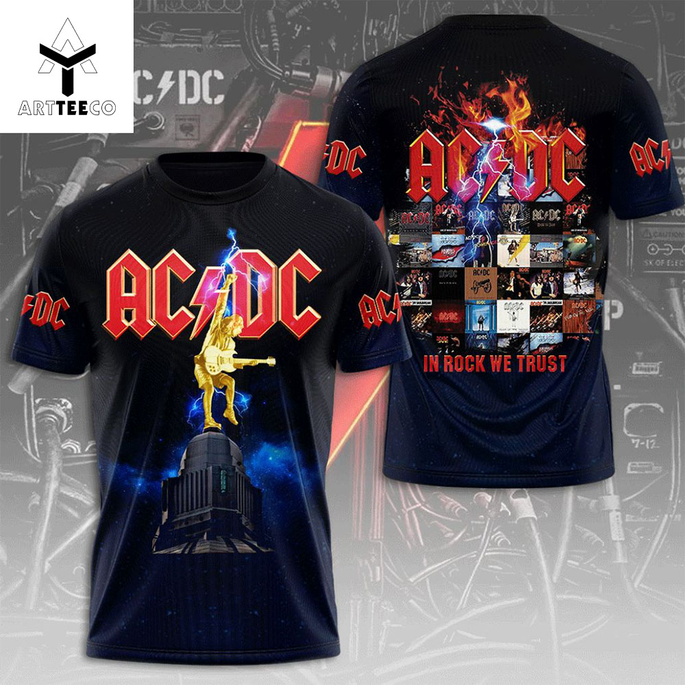 Music Band Ac Dc In Rock We Trust 3d T shirt