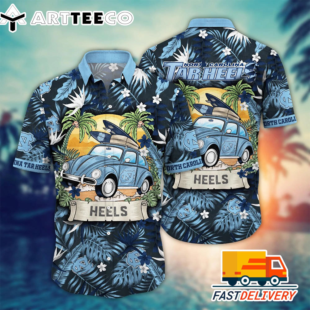 NCAA North Carolina Tar Heels Hawaiian Shirt Vacation Gift For Fans Football Lover