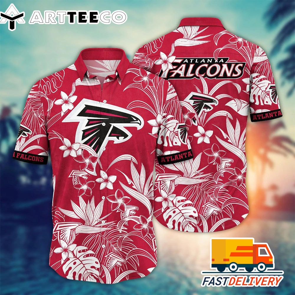 NFL Atlanta Falcons Hawaiian Shirt Style New Flower Gift For Fans Football Lover