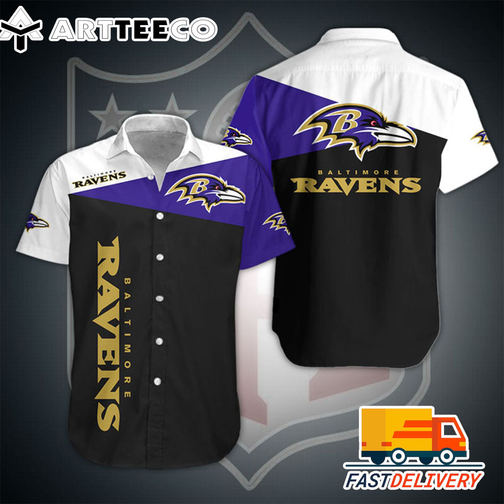 NFL Baltimore Ravens Hawaiian Shirt Gift For Fans Football Lover