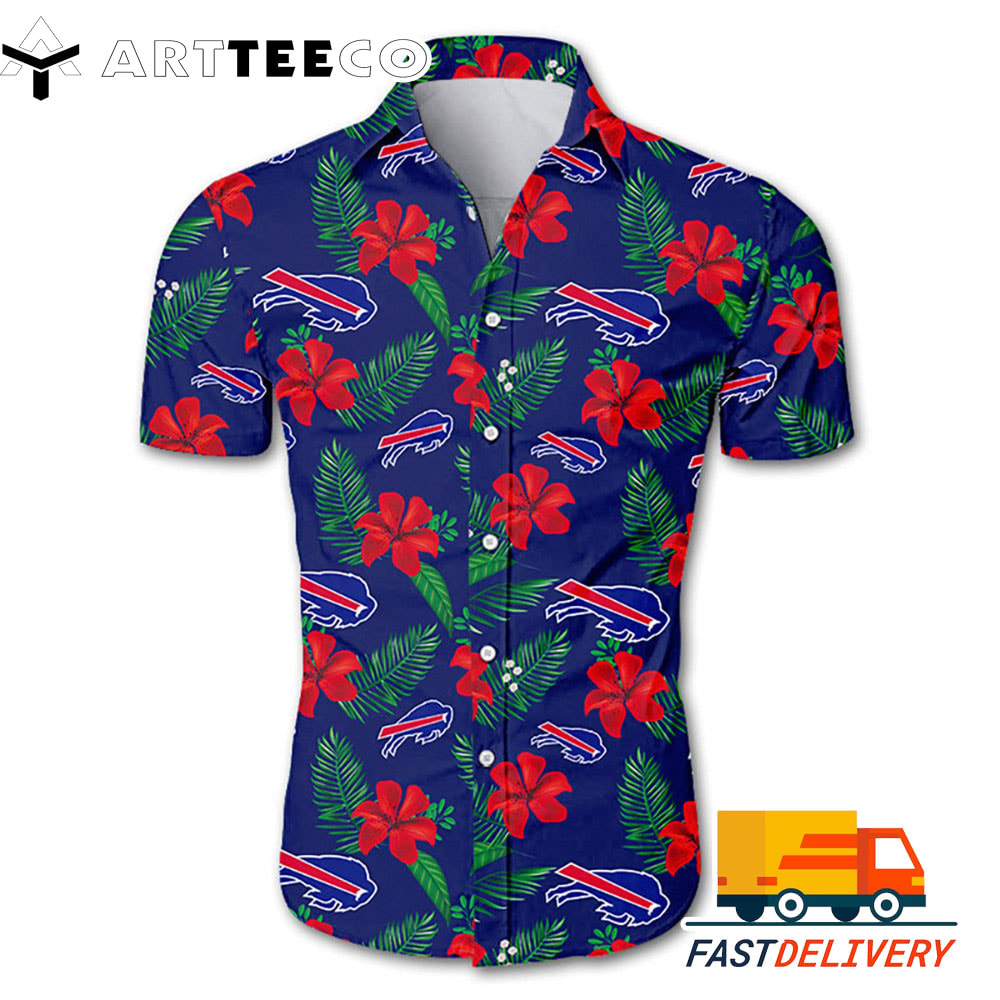 NFL Buffalo Bills Hawaiian Shirt Flower Gift For Fans Football Lover