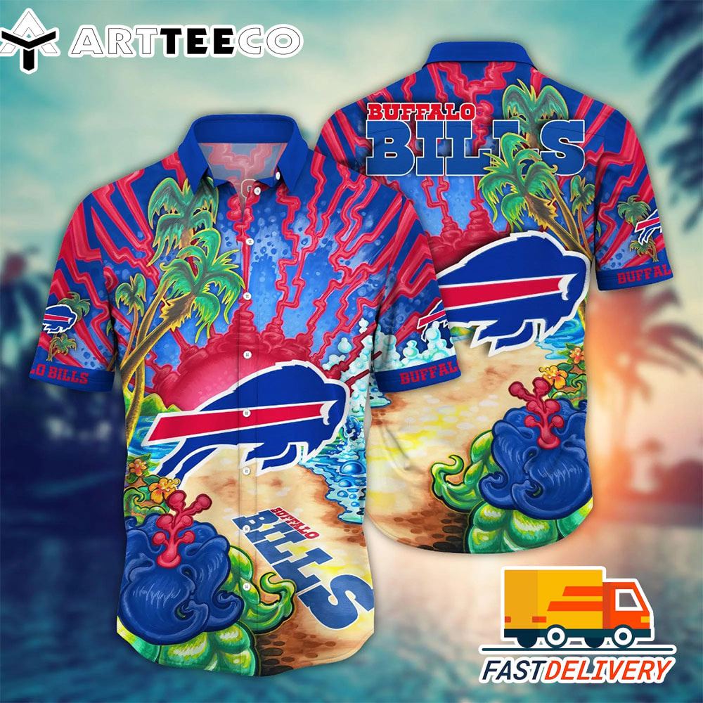 NFL Buffalo Bills Hawaiian Shirt Style Beach Gift For Fans Football Lover