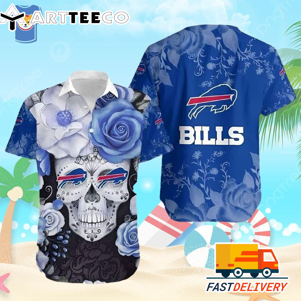 NFL Buffalo Bills Hawaiian Shirt Style Skulls Gift For Fans Football Lover