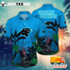 NFL Carolina Panthers Hawaiian Shirt Style Tropical Tree Gift For Fans Football Lover