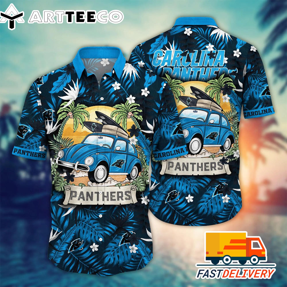 NFL Carolina Panthers Hawaiian Shirt Style Vacation Gift For Fans Football Lover