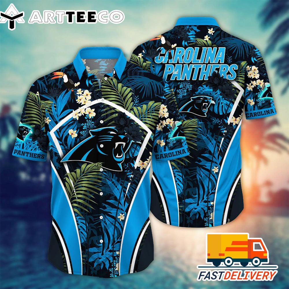 NFL Carolina Panthers Hawaiian Shirt Style4 Gift For Fans Football Lover