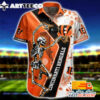 NFL Cincinnati Bengals Hawaiian Shirt Dance With Death Gift For Fans Football Lover