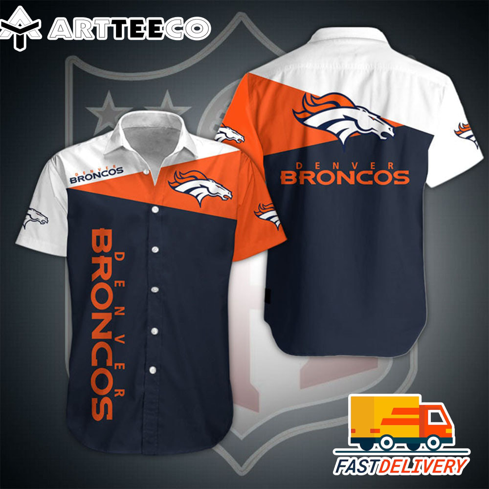 NFL Denver Broncos Hawaiian Shirt Gift For Fans Football Lover