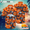 NFL Denver Broncos Hawaiian Shirt Style Tropical Flower Gift For Fans Football Lover