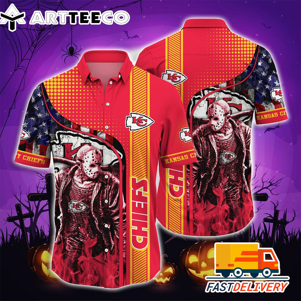 NFL Kansas City Chiefs Shirt Graphic Halloween Horror1