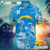 NFL Los Angeles Chargers Hawaiian Shirt Tropical Tree Gift For Fans Football Lover