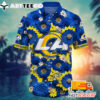 NFL Los Angeles Rams Hawaiian Shirt Big Flower Gift For Fans Football Lover