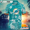 NFL Miami Dolphins Hawaiian Shirt Tropical Flower Gift For Fans Football Lover