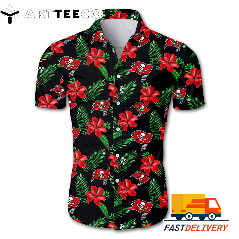 NFL Tampa Bay Buccaneers Hawaiian Shirt Flower Gift Gift For Fans Football Lover