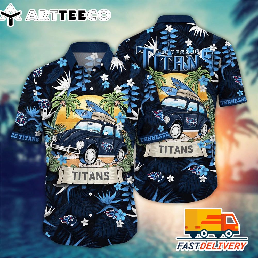 NFL Tennessee Titans Hawaiian Shirt Vacation Gift For Fans Football Lover