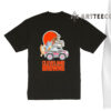 NFL The Bluey Characters Driving Car Cleveland Browns Shirt Gift For Football Fans 1