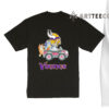 NFL The Bluey Characters Driving Car Minnesota Vikings Shirt Gift For Football Fans 1