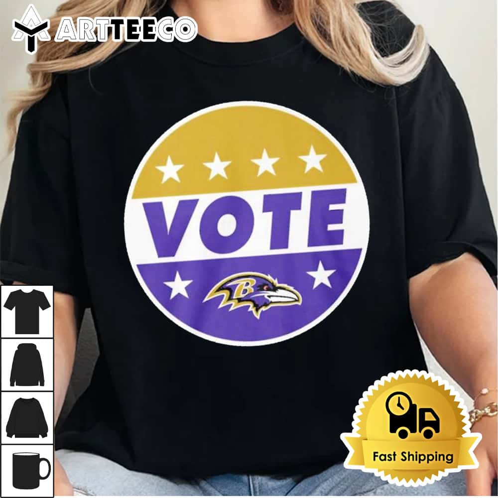 NFL Vote Baltimore Ravens Football Shirt Retro Tee Trending1