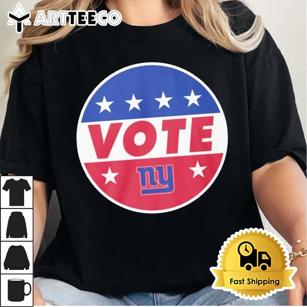 NFL Vote New York Giants Football Shirt Retro Tee Trending1