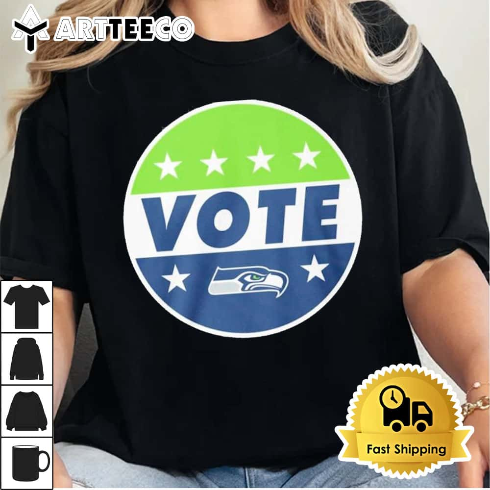 NFL Vote Seattle Seahawks Football Shirt Retro Tee Trending1