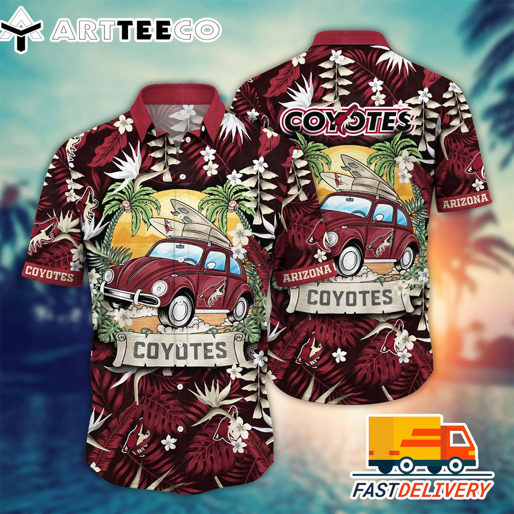 NHL Arizona Coyotes Hawaiian Shirt Vacation Gift For Fans Football Lover