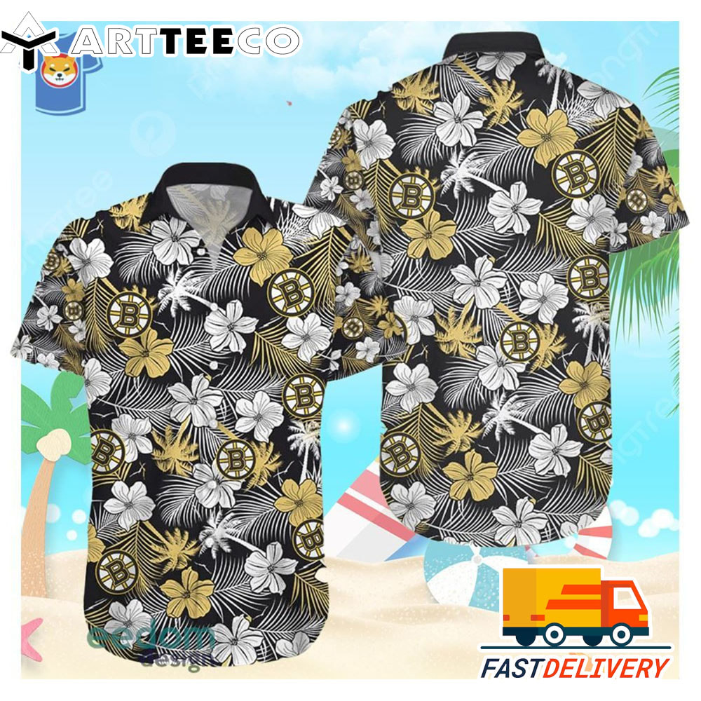 NHL Boston Bruins Hawaiian Shirt Gift For Fans Football Lover