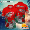 NHL Carolina Hurricanes Hawaiian Shirt Tropical Tree Gift For Fans Football Lover