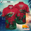 NHL Minnesota Wild Hawaiian Shirt Tropical Tree Gift For Fans Football Lover