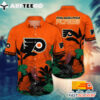 NHL Philadelphia Flyers Hawaiian Shirt Tropical Tree Gift For Fans Football Lover