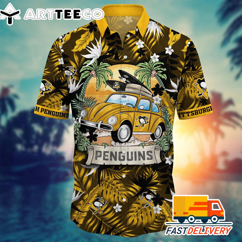 NHL Pittsburgh Penguins Hawaiian Shirt Vacation Gift For Fans Football Lover