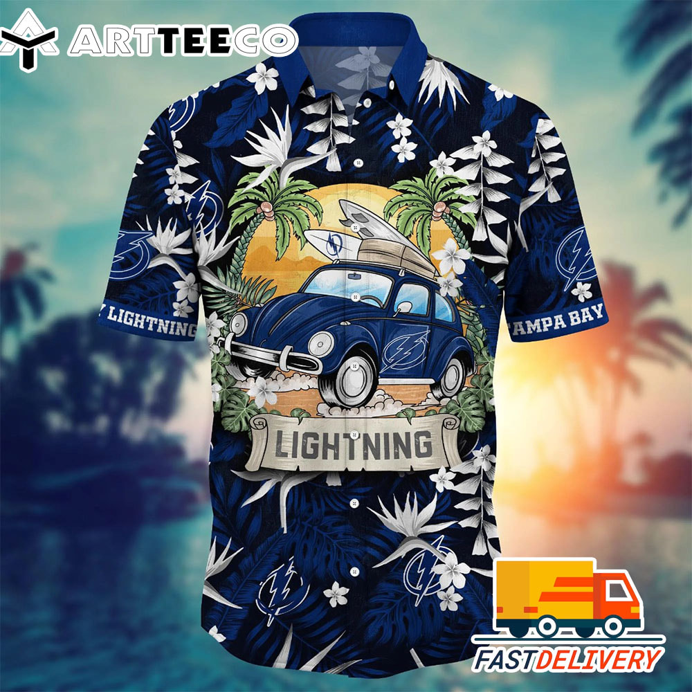 NHL Tampa Bay Lightning Hawaiian Shirt Vacation Gift For Fans Football Lover