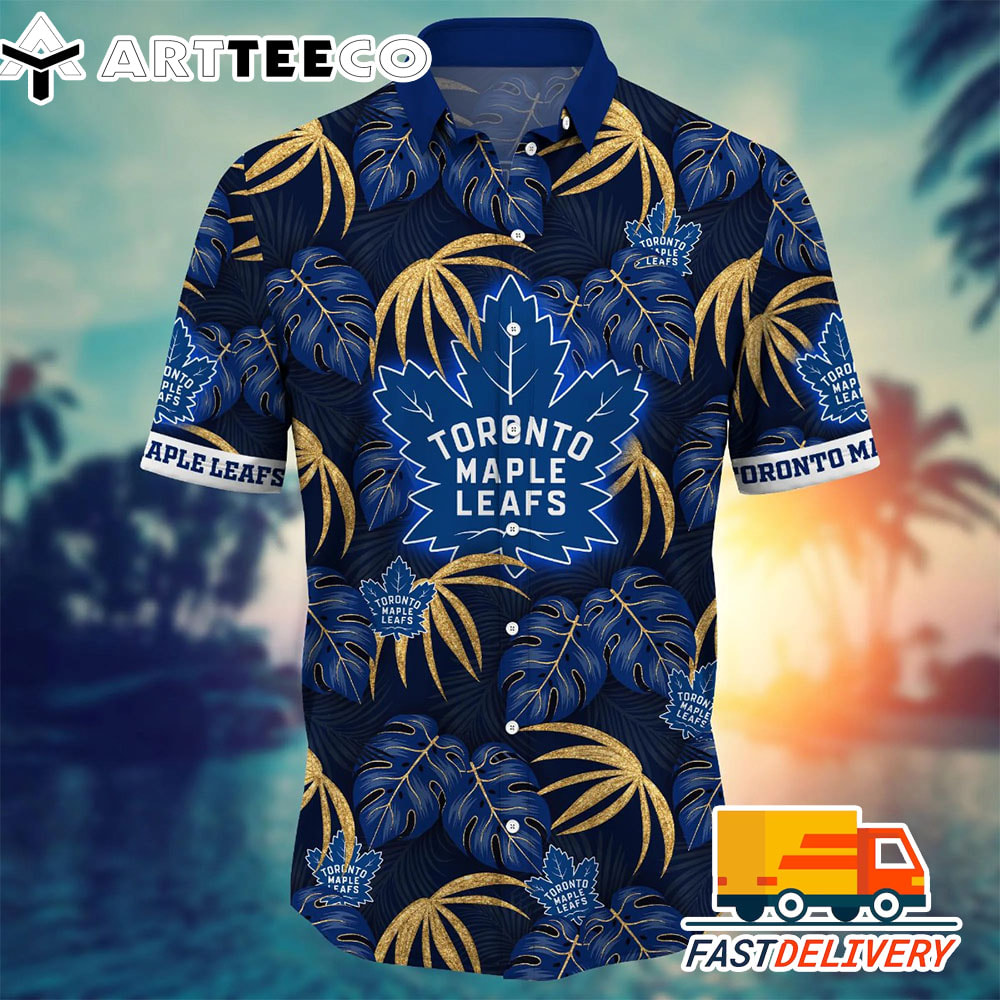 NHL Toronto Maple Leaf Hawaiian Shirt Leaf Gift For Fans Football Lover