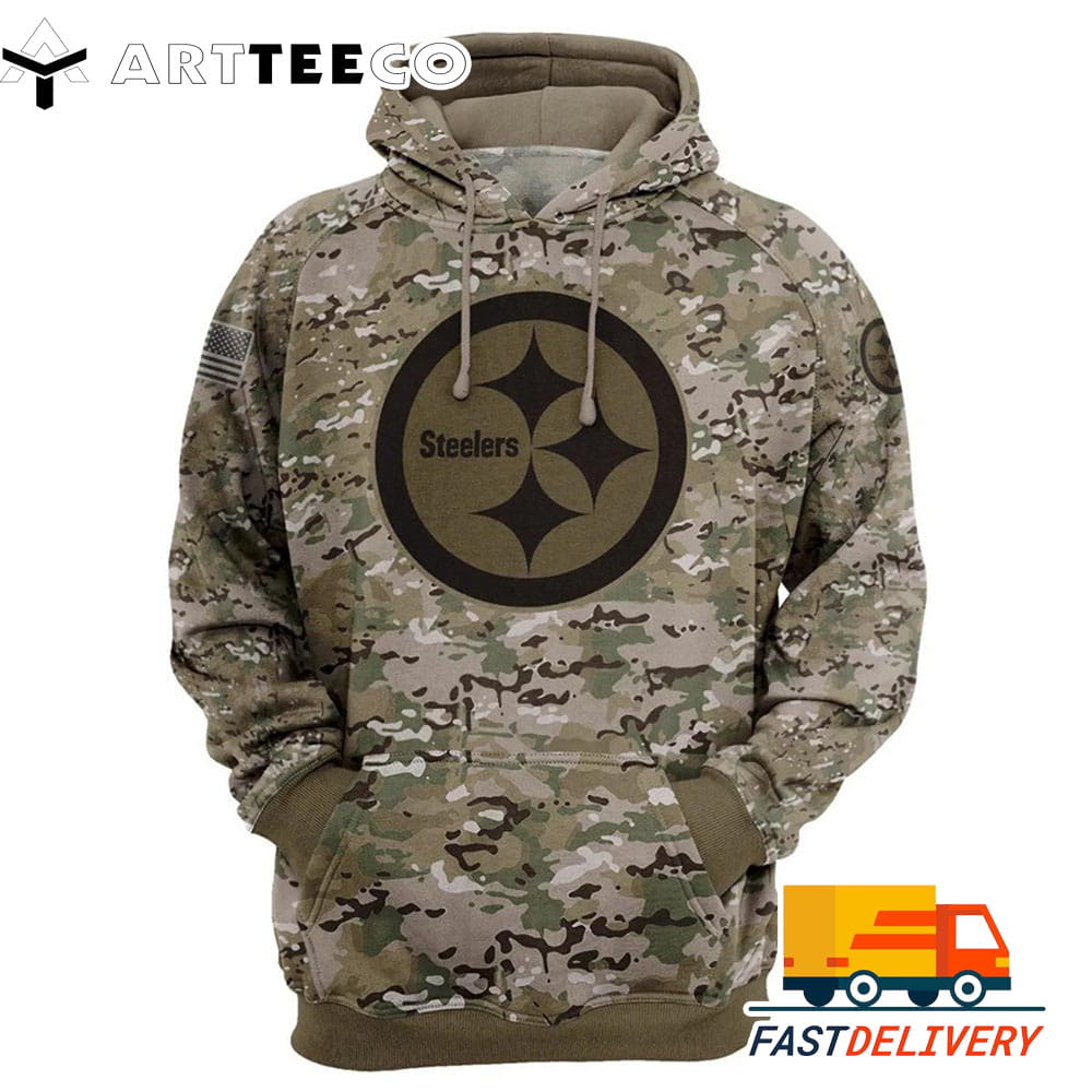 Pittsburgh Steelers Army Style 3D Shirt Unique gifts For Fans All Over Print